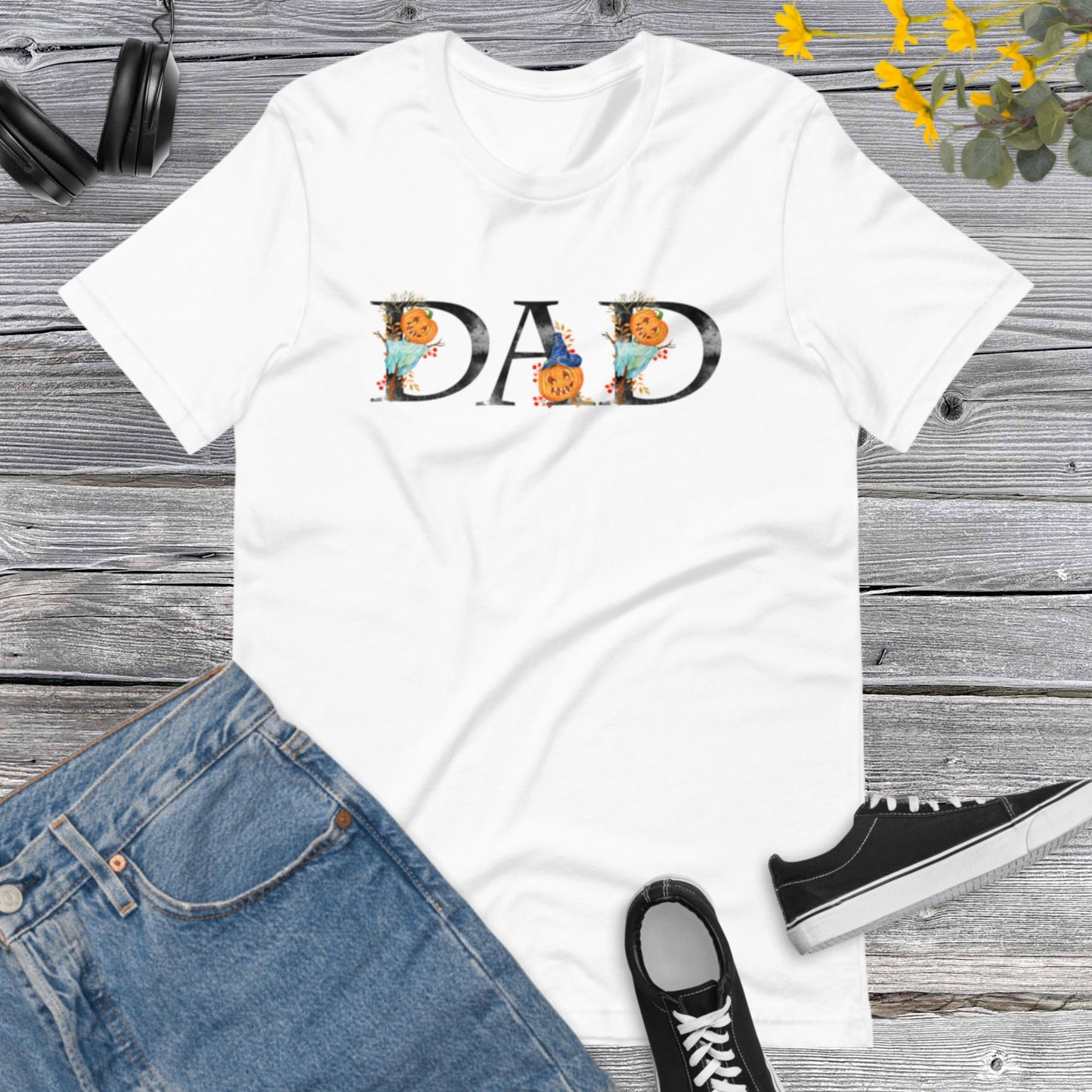 DAD Halloween Shirt, Halloween Family, Mens Halloween Papa Shirts, Halloween Costume, Pumpkins Halloween Papa Unisex t-shirt