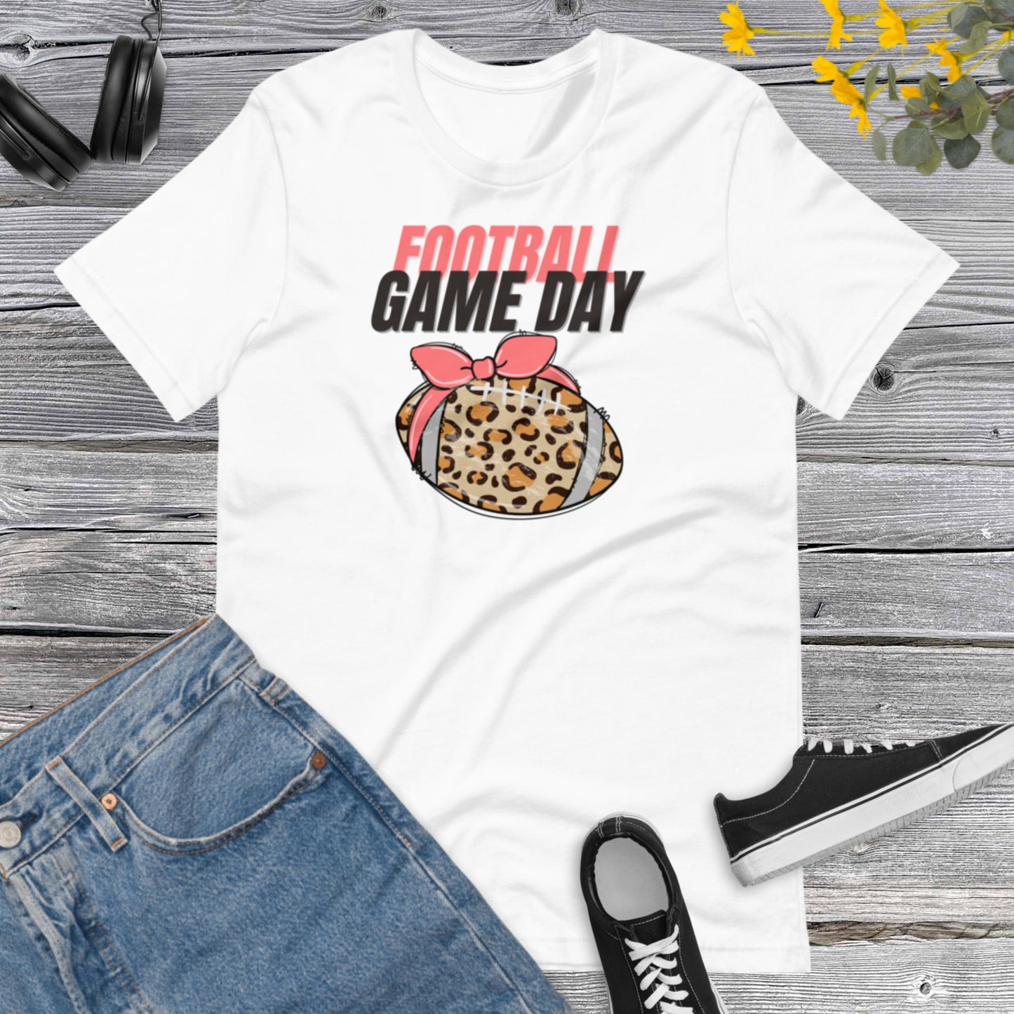 Football Game Day, Football Mom Shirt, Game Day Shirt Women, Football Shirts For Women, Game Day Leopard, Football Season Unisex t-shirt