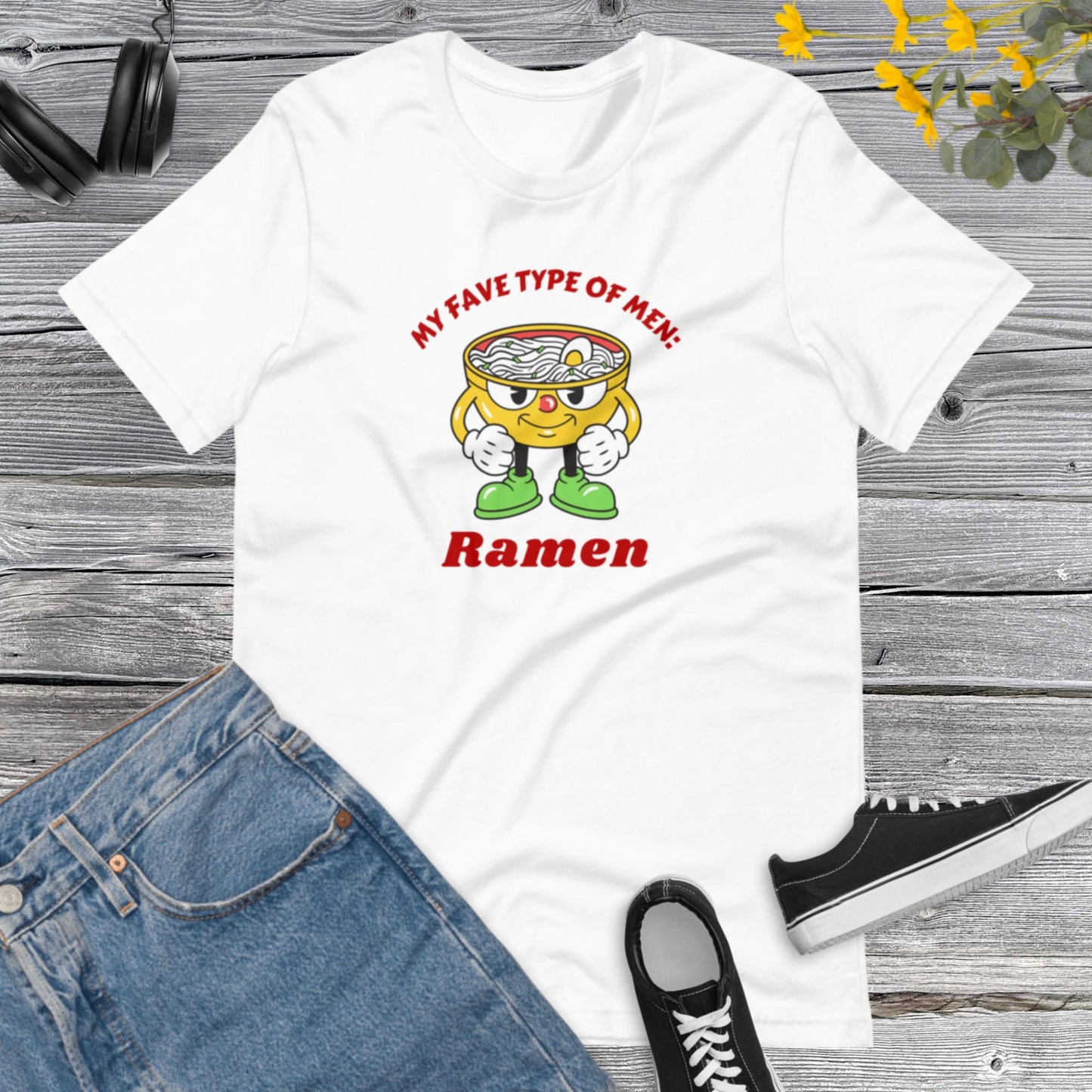 My fave type of Men Ramen, Ramen Shirt. Favorite Type Shirt. Ramen Soup Shirt. Foodie Shirt. Ramen Noodle Tee Women Unisex t-shirt