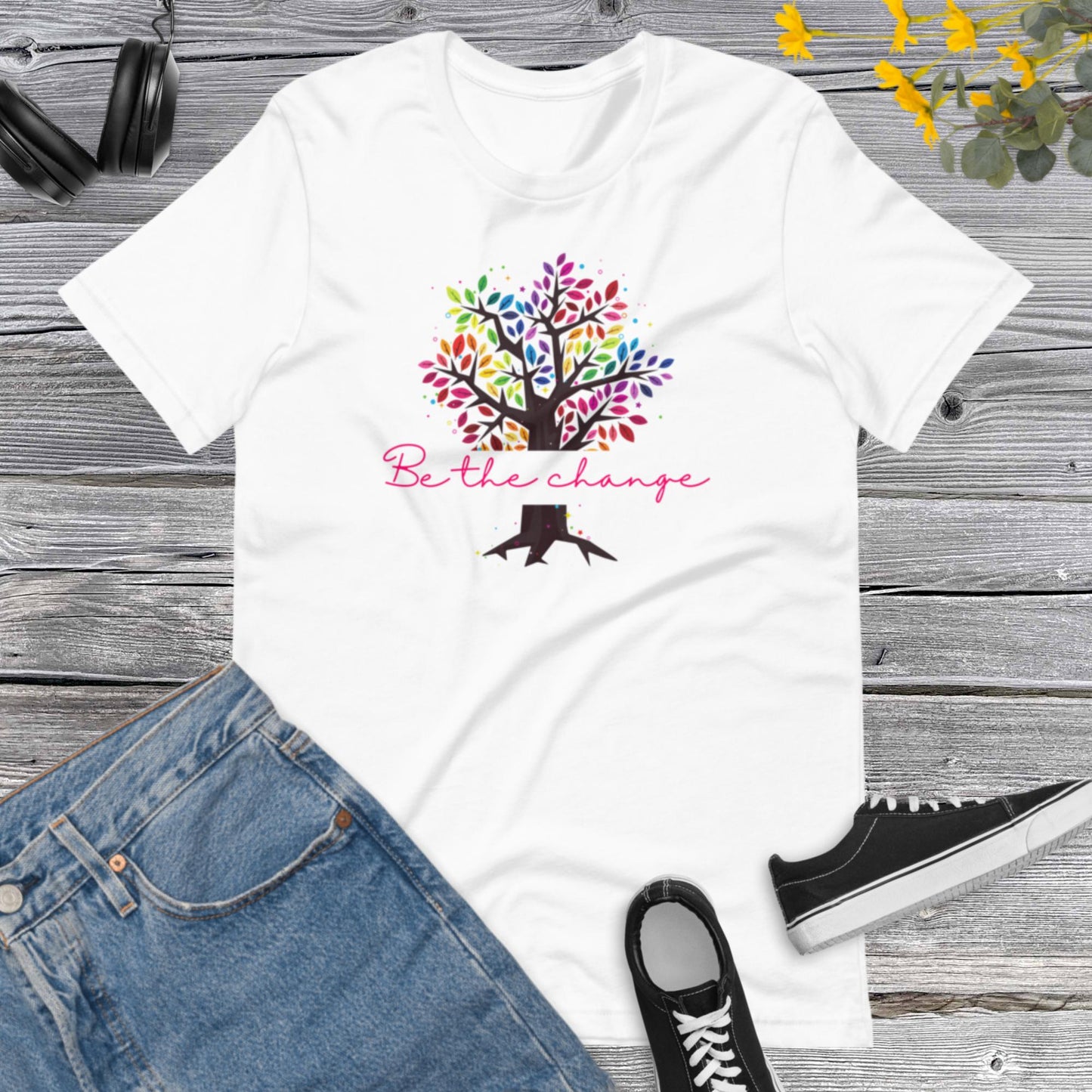 Be the Change, Inspirational shirt, positive life, Positive quote shirt, Trendy shirt, Social Justice Shirt, Vintage Unisex t-shirt