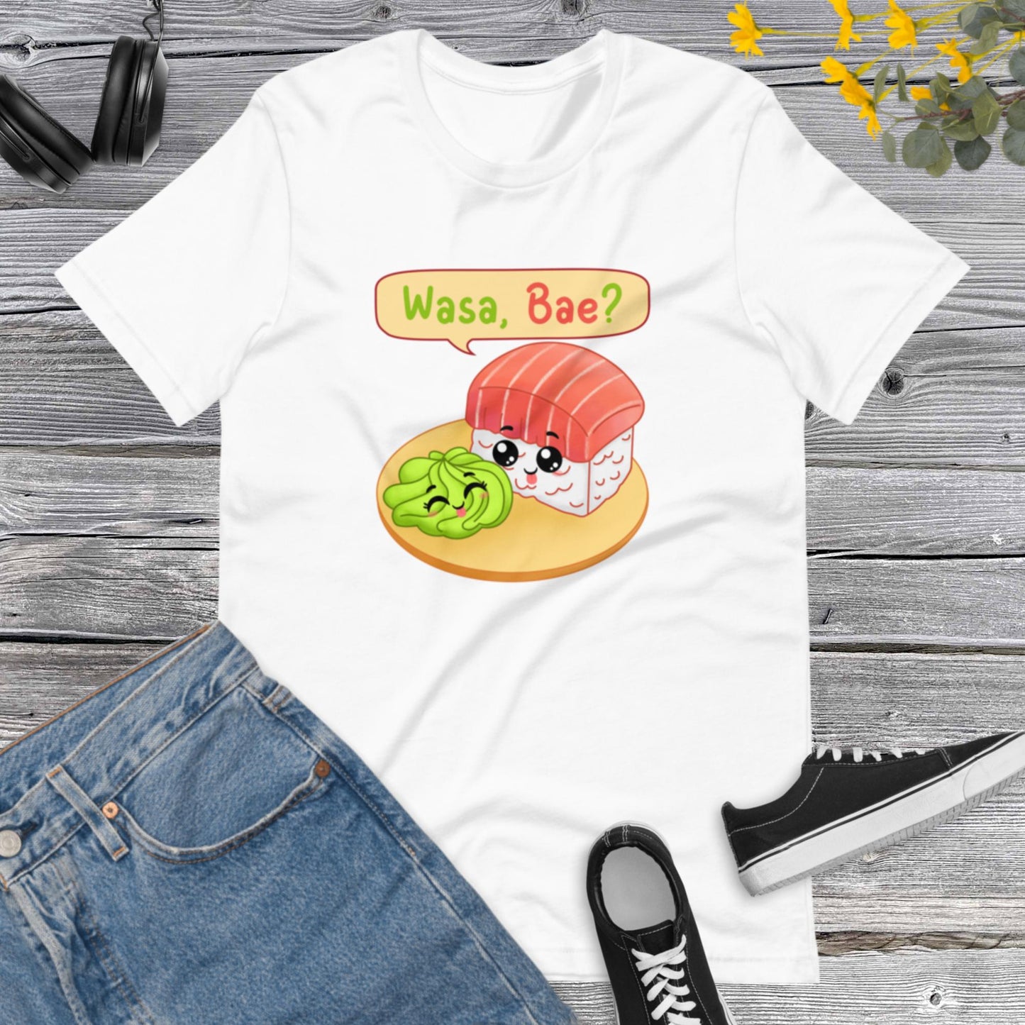 Wasa Bae Shirt, Sushi Shirt, Cute Couple Shirt, Couple Shirt, Valentine Shirt, Valentines Day Gift, Funny Sushi Unisex t-shirt