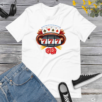 Jackpot Slot Machine Lucky 777 Casino, Jackpot Vibes, Winner mode, Vegas trip, Casino shirt, Las Vegas Unisex t-shirt