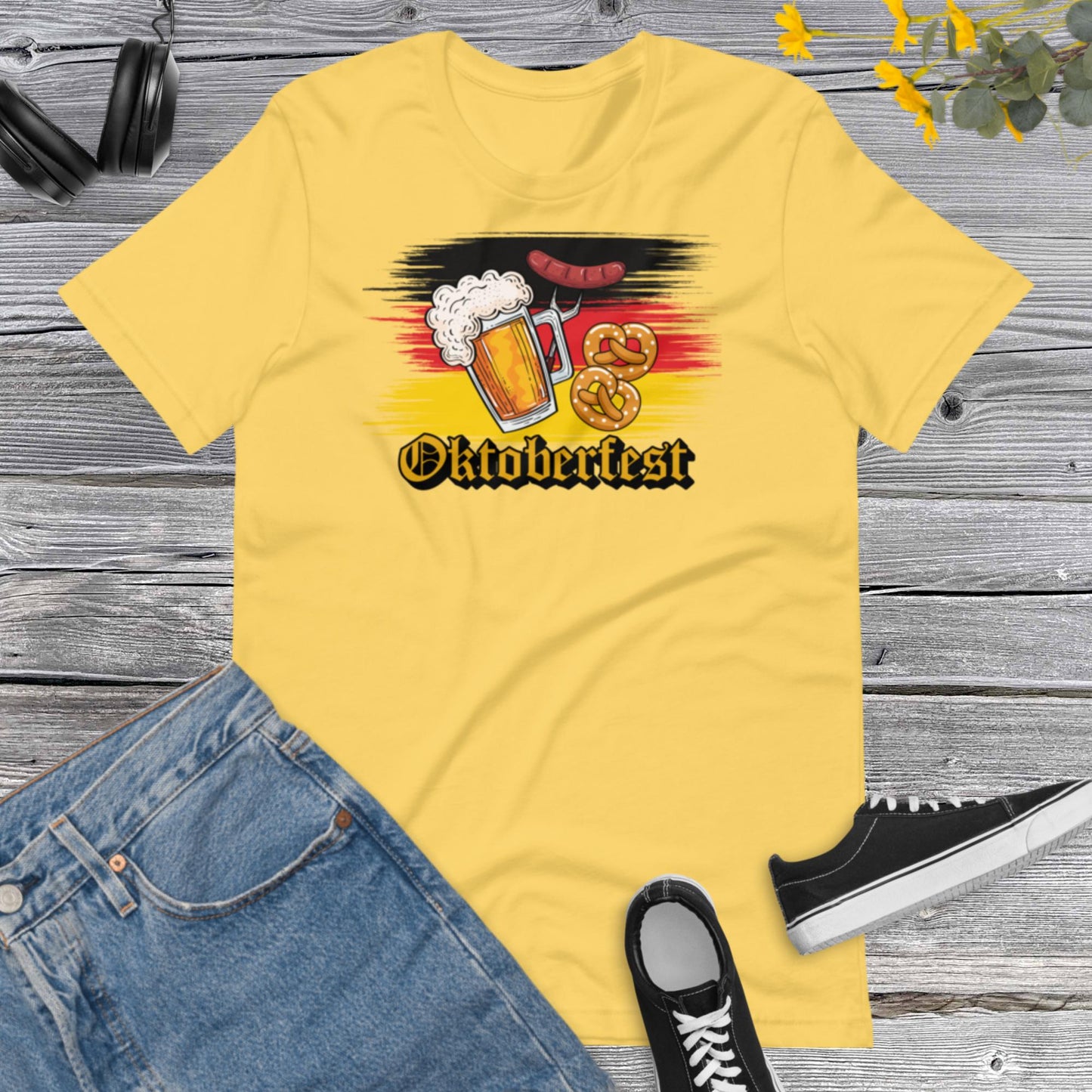 Oktoberfest Shirt, Funny Oktoberfest, Drinking Shirts, Beer Festival, Flag Germany Unisex t-shirtUnisex t-shirt