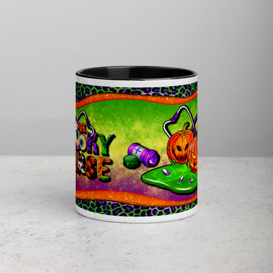 One Spooky Nurse Mug, Happy Halloween, Halloween Mug, Western Halloween Mug, Nurse Mug with Color Inside