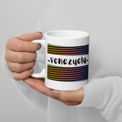 VENEZUELA CRUZ DIEZ ARTE CINETICO / White glossy mug