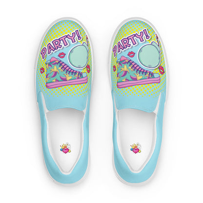 PARTY POP ART / Women’s slip-on canvas shoes