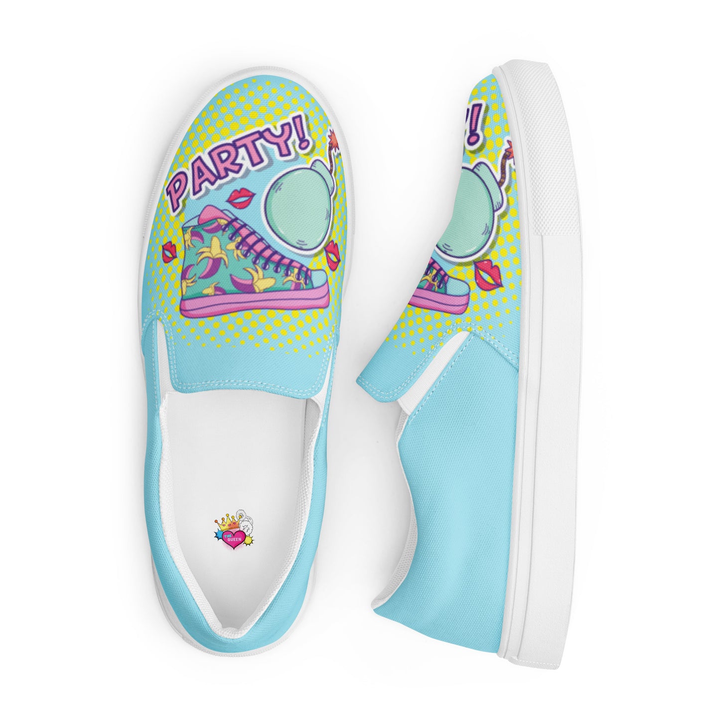 PARTY POP ART / Women’s slip-on canvas shoes