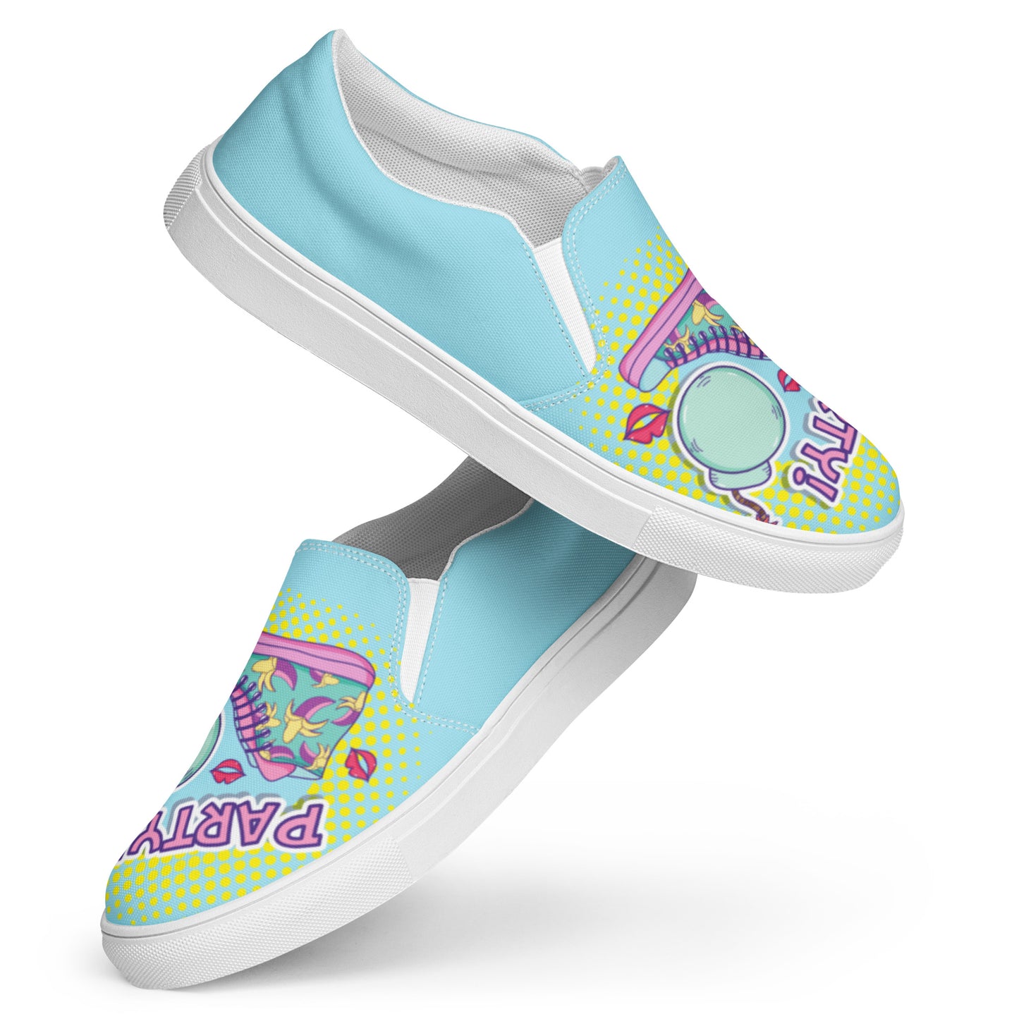 PARTY POP ART / Women’s slip-on canvas shoes