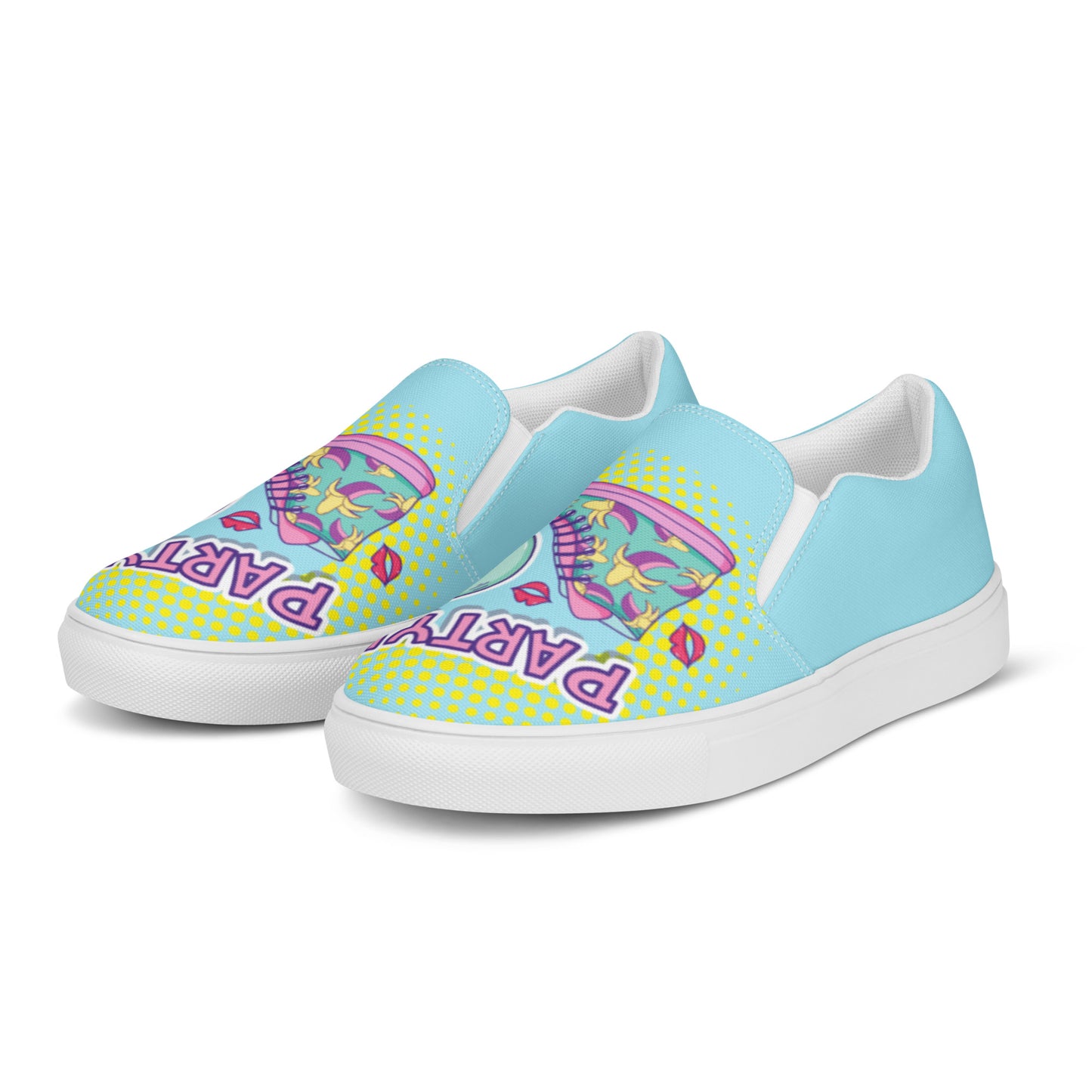 PARTY POP ART / Women’s slip-on canvas shoes