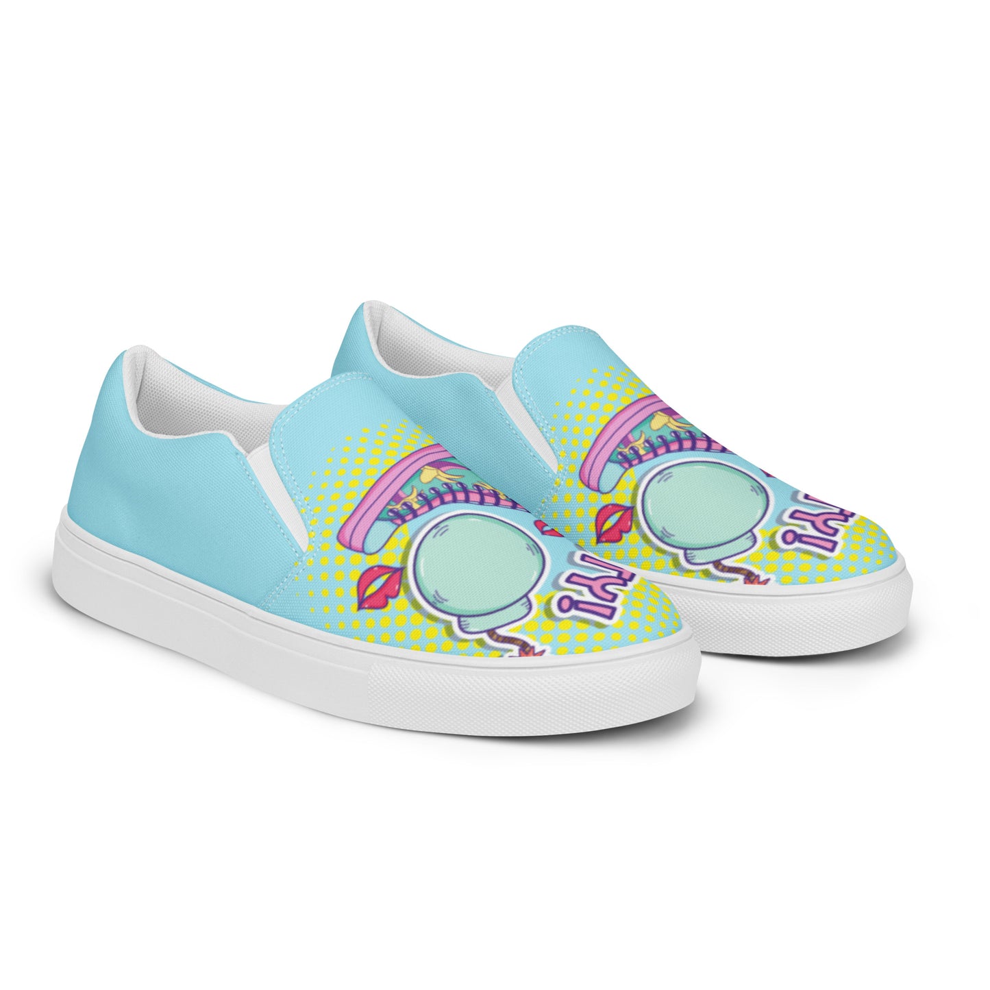 PARTY POP ART / Women’s slip-on canvas shoes